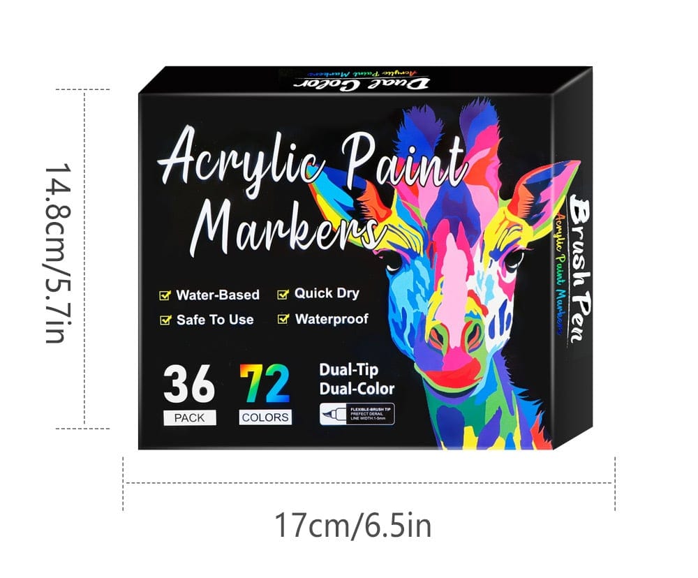 Cilifer®Dual Tip Acrylic Paint Pen Marker