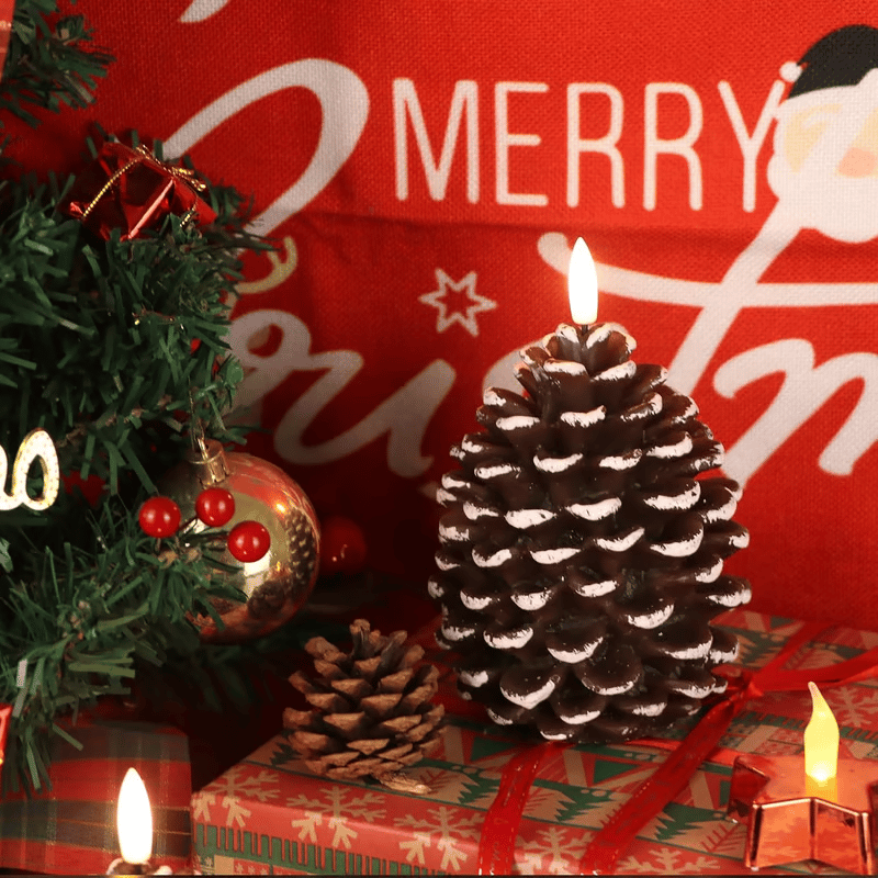 Cilifer®Flameless Pinecone Candles Battery Operated