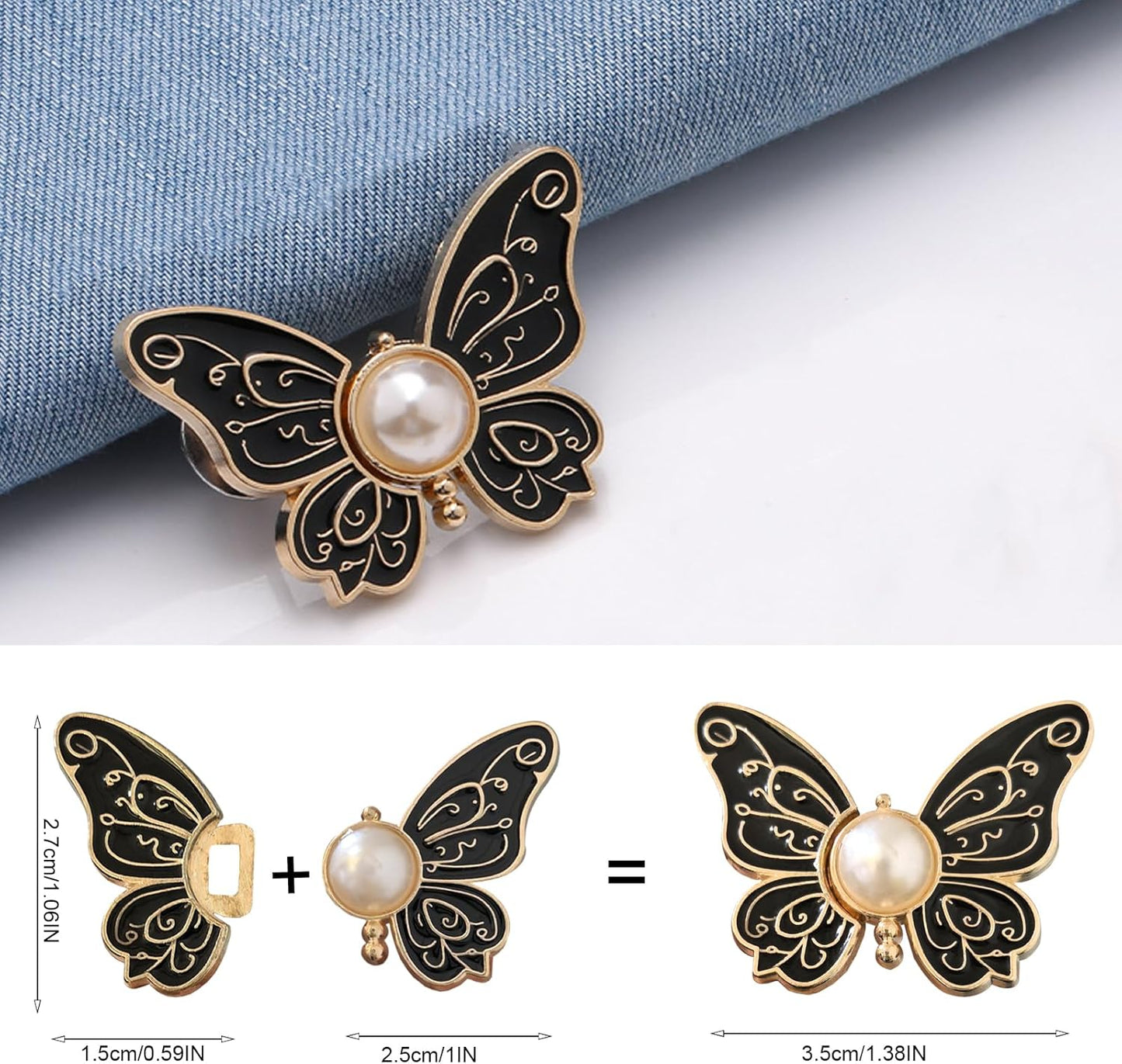 CZTICLE® Special Offer✨8 Jewel-Toned Magic🦋Clips•Zero Sewing•Ageless Style & Snugness✨