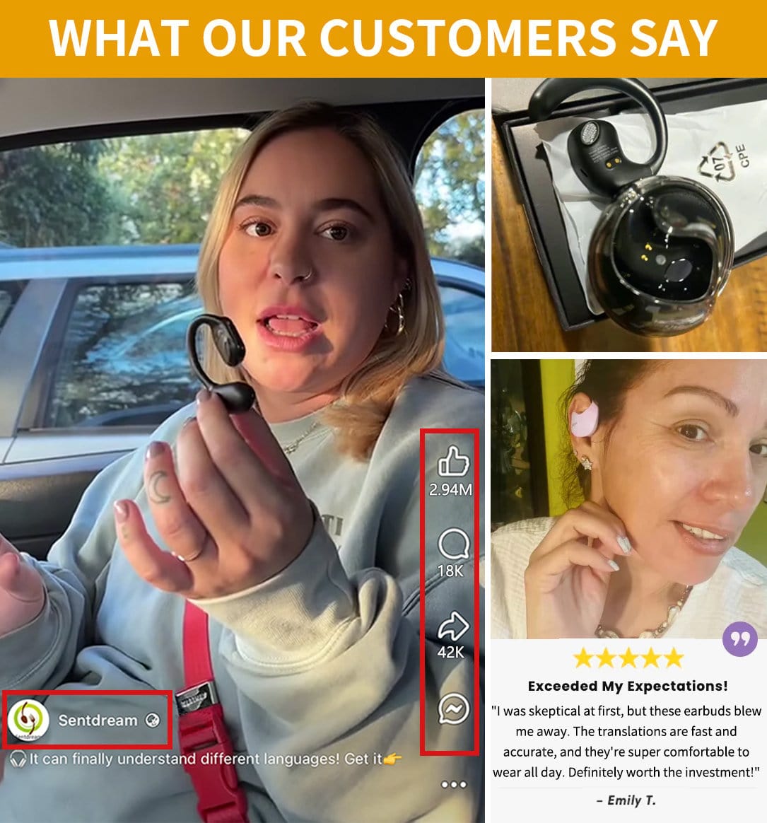 DAFEILA®🏆#1 Best Seller ⏰LAST DAY 💎AI Translation Wireless OWS Bluetooth5.4 Earphones (Fit iOS & Android)