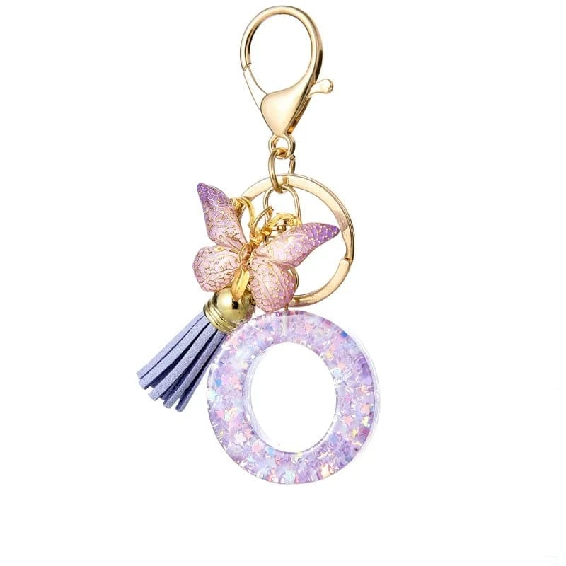 Cilifer®Butterfly Letter Keychain Tassel Design Vibrant Durable Lightweight Gift