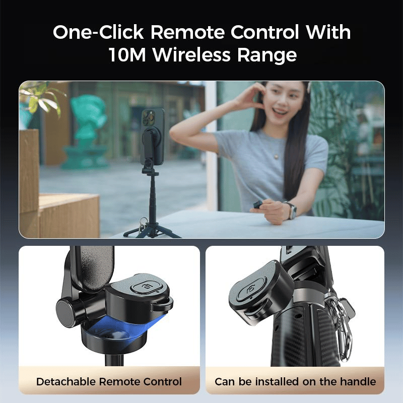 CZTICLE®4-i-1 Multifunktionell 360° Rotations Magnetisk Selfie-pinne