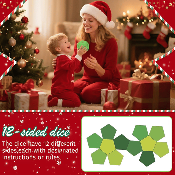 🎄LAST DAY PROMOTION- Only £6.66!!🎅Hilarious Christmas Gift Exchange Party GameDice🎲🎄Perfect for Family Gatherings. Office Parties. or Friend Hangouts