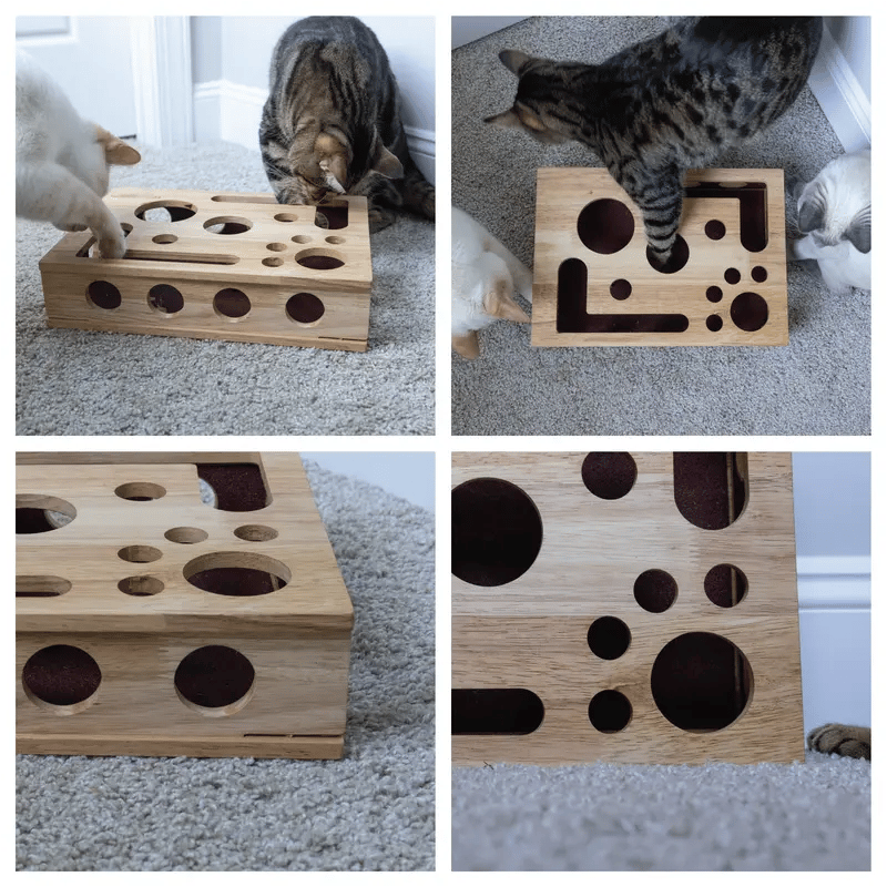 Cilifer®Cat Scratch Puzzle Enrichment Box: Nail File Stress Free Alternative to Clippers and Grinders