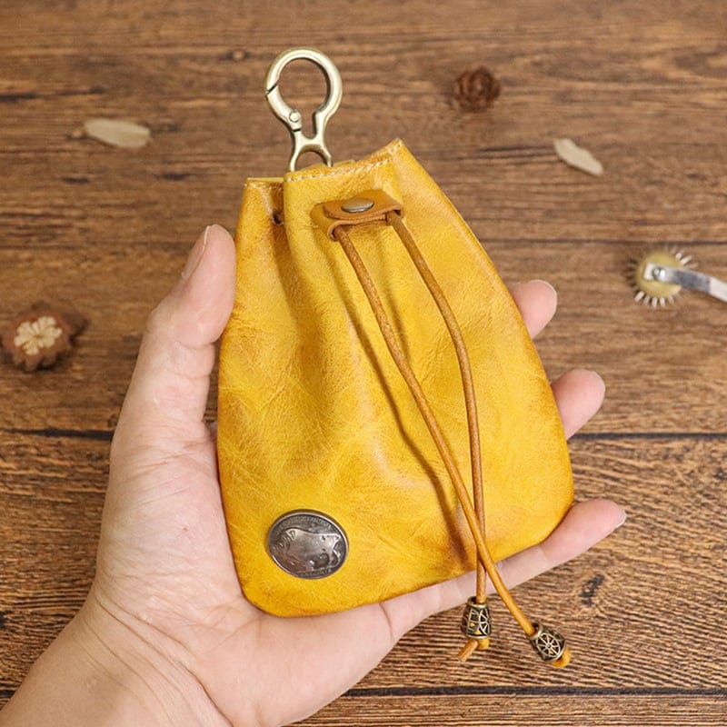 Cilifer®Simple cowhide retro storage bag
