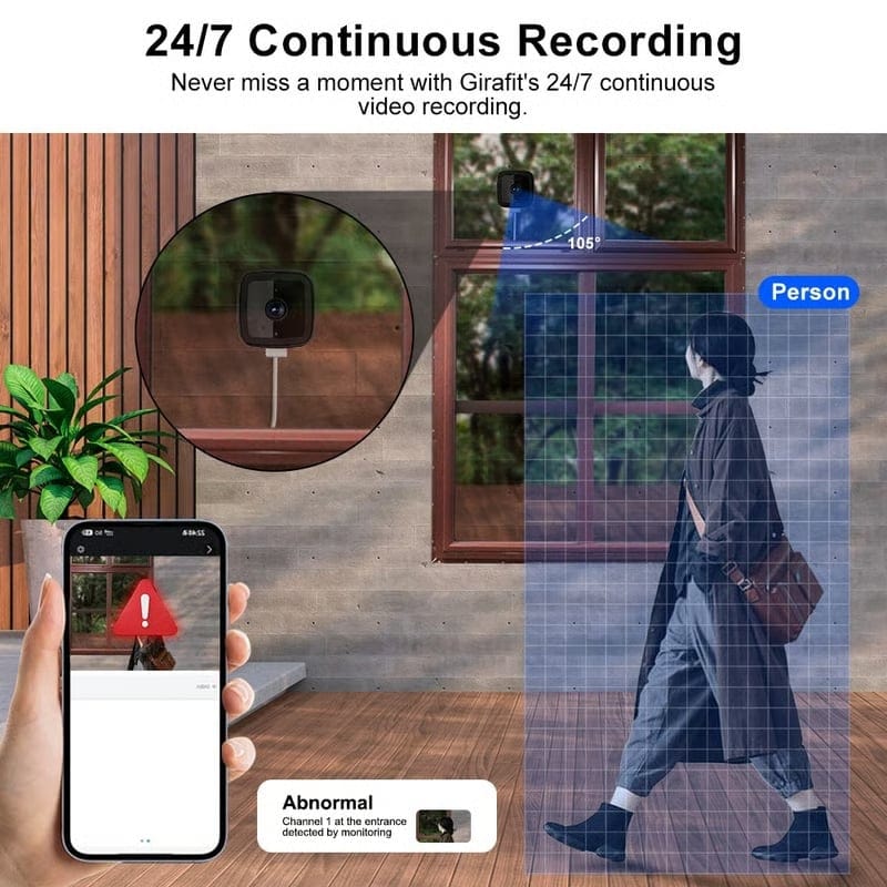 🔥 Crystal-clear security camera 🎥 Colour Night Vision 🌙 24/7 Recording & Smart Alerts 🚨 Easy Install! 🔒
