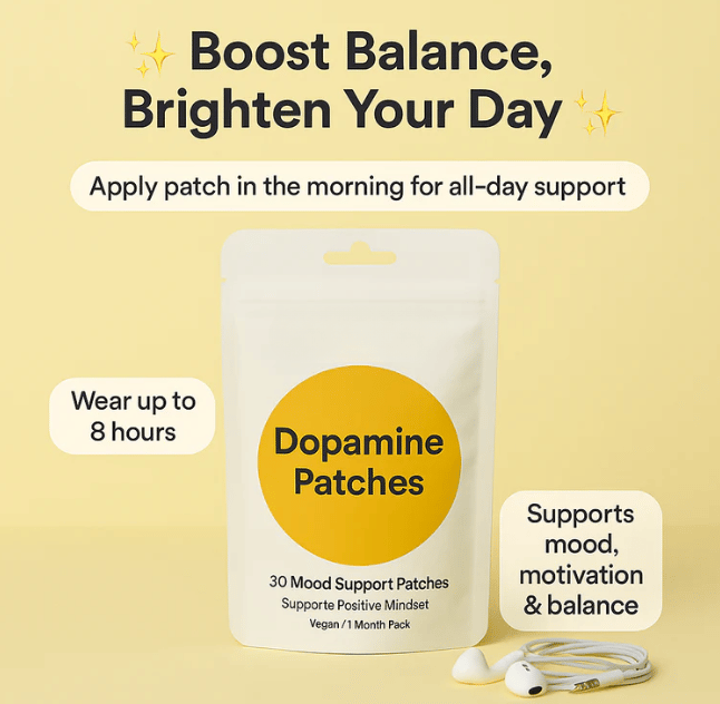 Cilifer®✨Dopamine Patches – Natural Mood & Focus Support |🌞 Boost mood. focus & motivation ⏳ All-day. steady release 🚫 No jitters. no caffeine crash