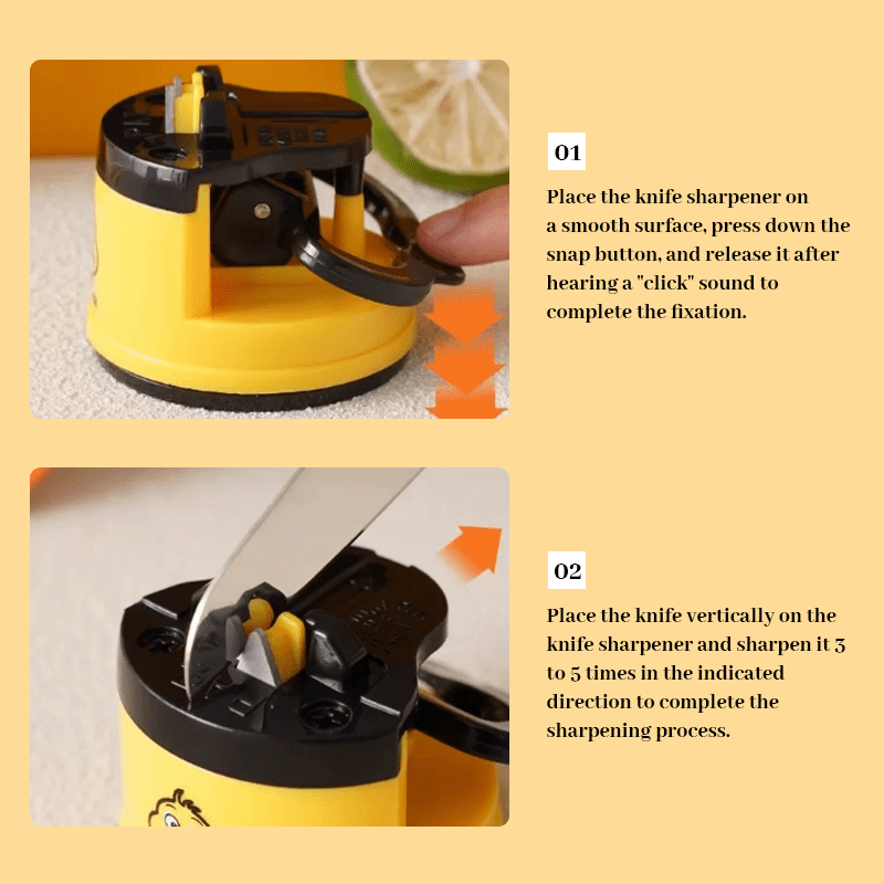 CZTICLE®🔪✨ Little Yellow Duck Knife Sharpener