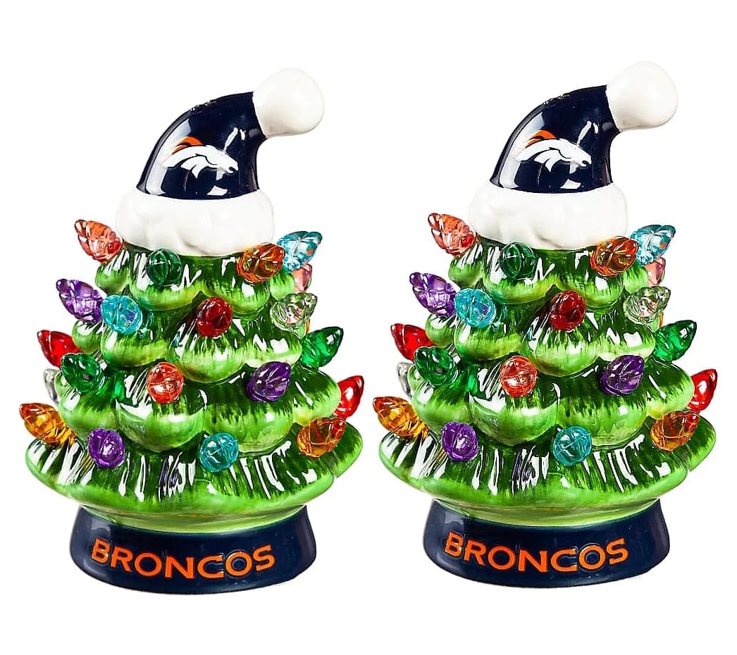 CZTICLE®🌲Evergreen Set of 2 4 LED Christmas Tree with NFL Team Logo