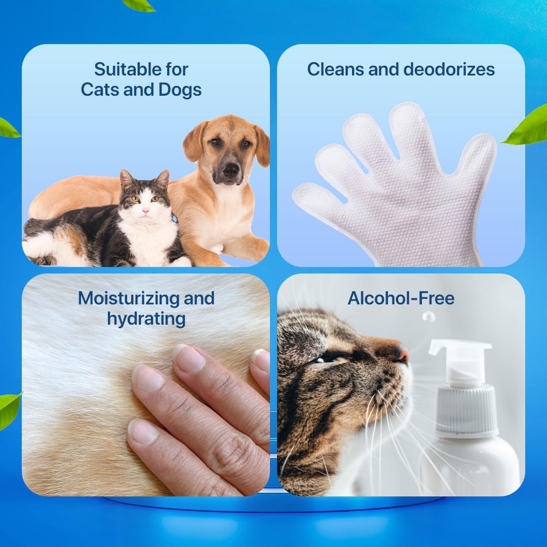 Cilifer®Odor-Removing Pet Grooming Gloves