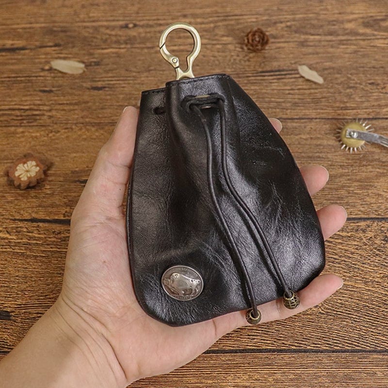 Cilifer®Simple cowhide retro storage bag