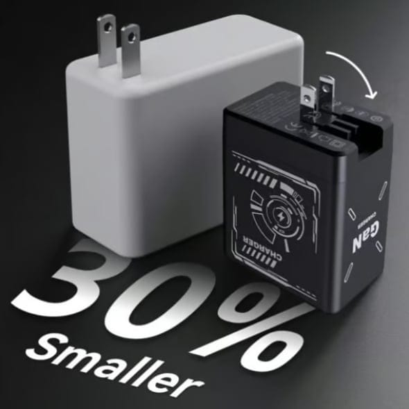Cilifer®2-in-1 GaN PD3.0 Charger with Retractable Cables(Plug specifications: US standard plug)