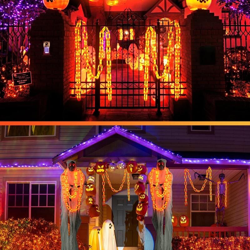 Billhol®Halloween Decoration Battery Light String - 10ft 160 LED Plastic Chain Light String