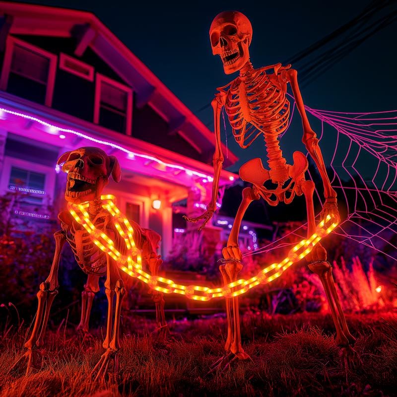 Billhol®Halloween Decoration Battery Light String - 10ft 160 LED Plastic Chain Light String