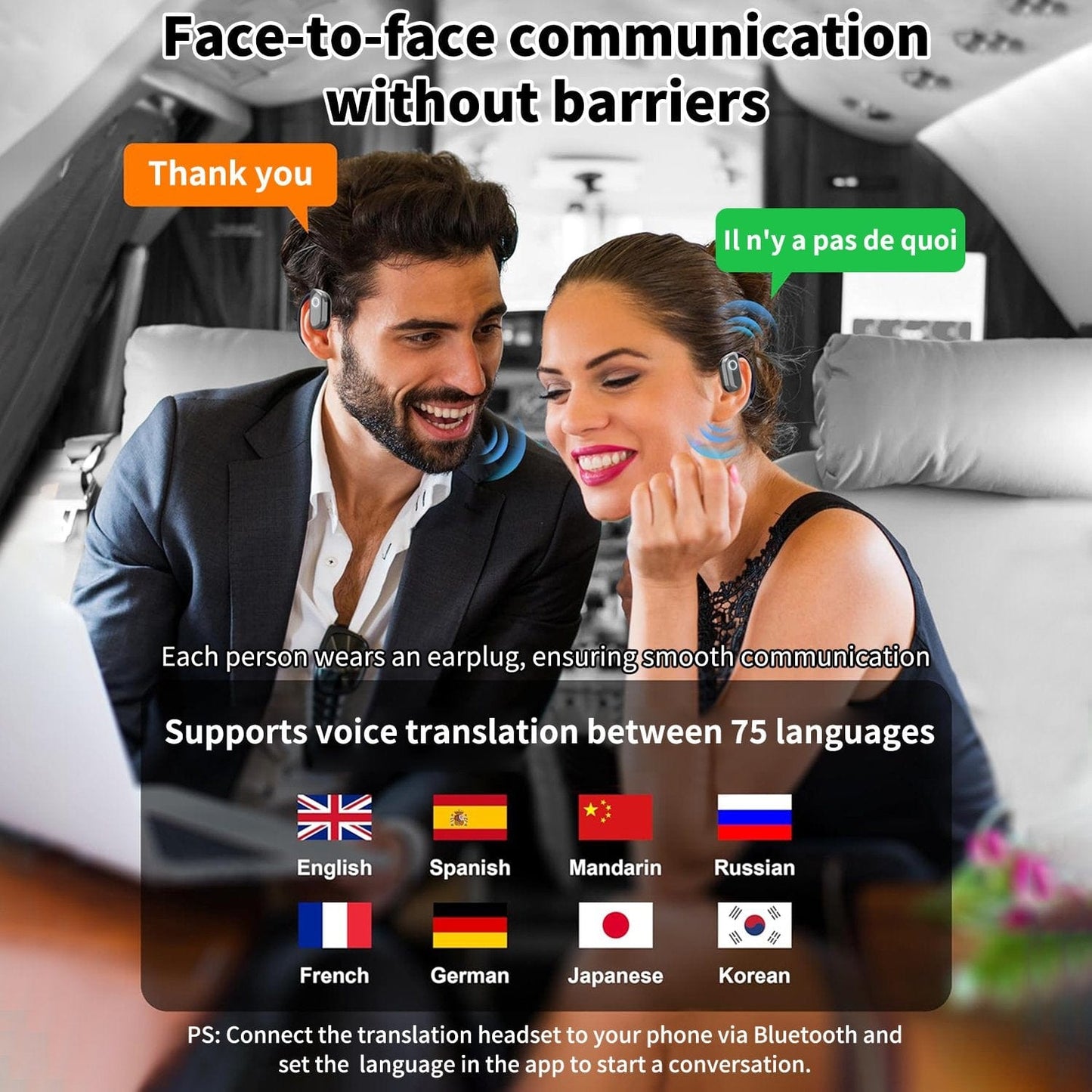 DAFEILA®🏆#1 Best Seller ⏰LAST DAY 💎AI Translation Wireless OWS Bluetooth5.4 Earphones (Fit iOS & Android)
