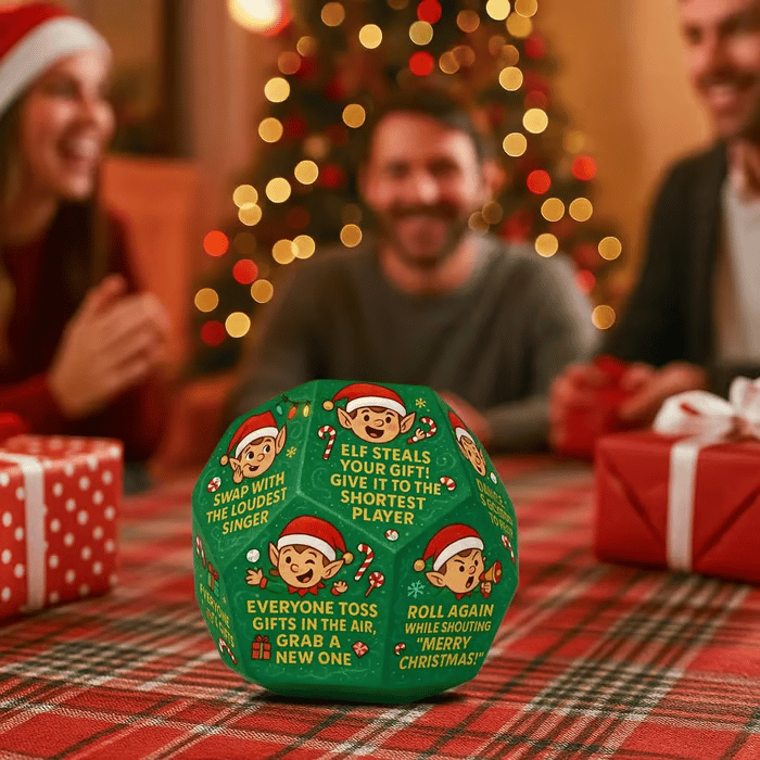 🎄LAST DAY PROMOTION- Only £6.66!!🎅Hilarious Christmas Gift Exchange Party GameDice🎲🎄Perfect for Family Gatherings. Office Parties. or Friend Hangouts