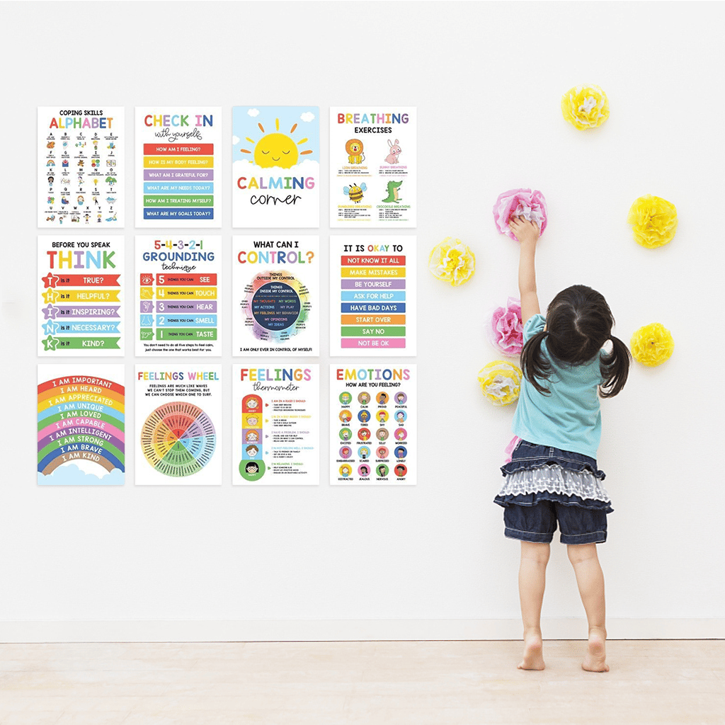 Cilifer®12 Pcs Calming Corner Posters
