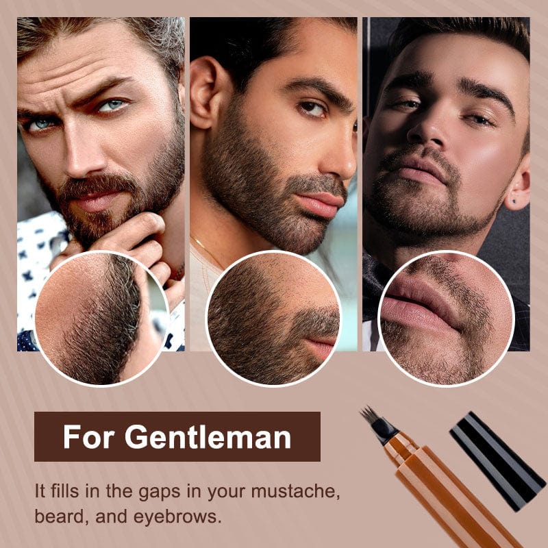 LUHAKA®🎁Buy 1 Get 1 Free🔥Waterproof Four-tip Beard and Eyebrow Pen✨