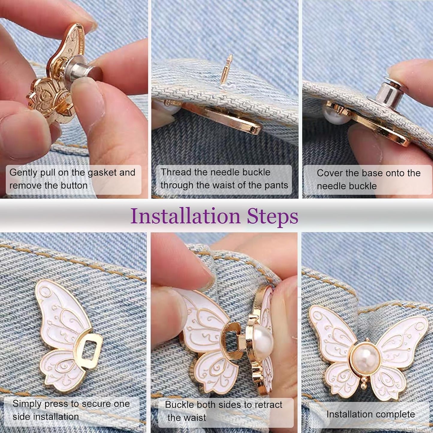 CZTICLE® Special Offer✨8 Jewel-Toned Magic🦋Clips•Zero Sewing•Ageless Style & Snugness✨