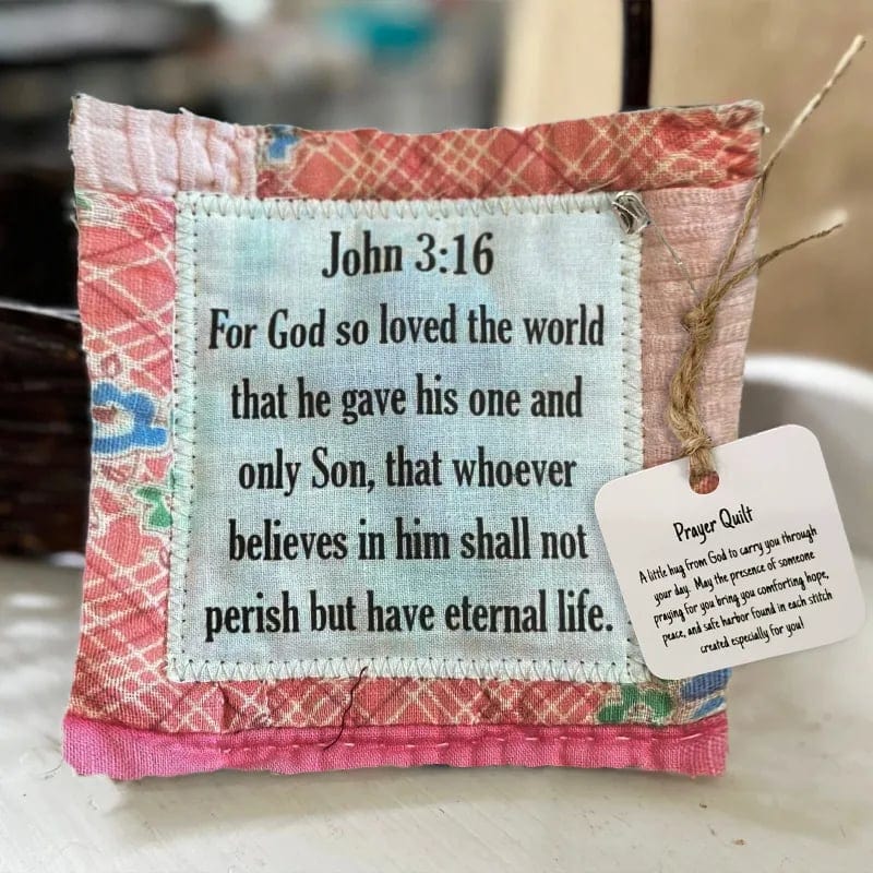 Cilifer®Best Encouraged And Blessed Gift-Prayer Quilt with cross inside