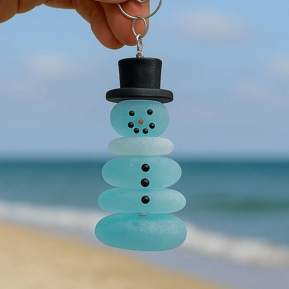 Cilifer®Crafted by Hand & Shaped by Nature-🌊Coastal Christmas Sea Glass Ornaments