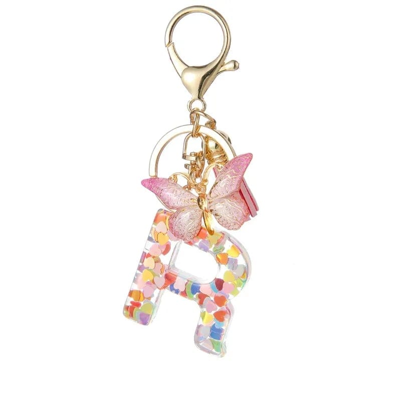 Cilifer®Butterfly Letter Keychain Tassel Design Vibrant Durable Lightweight Gift