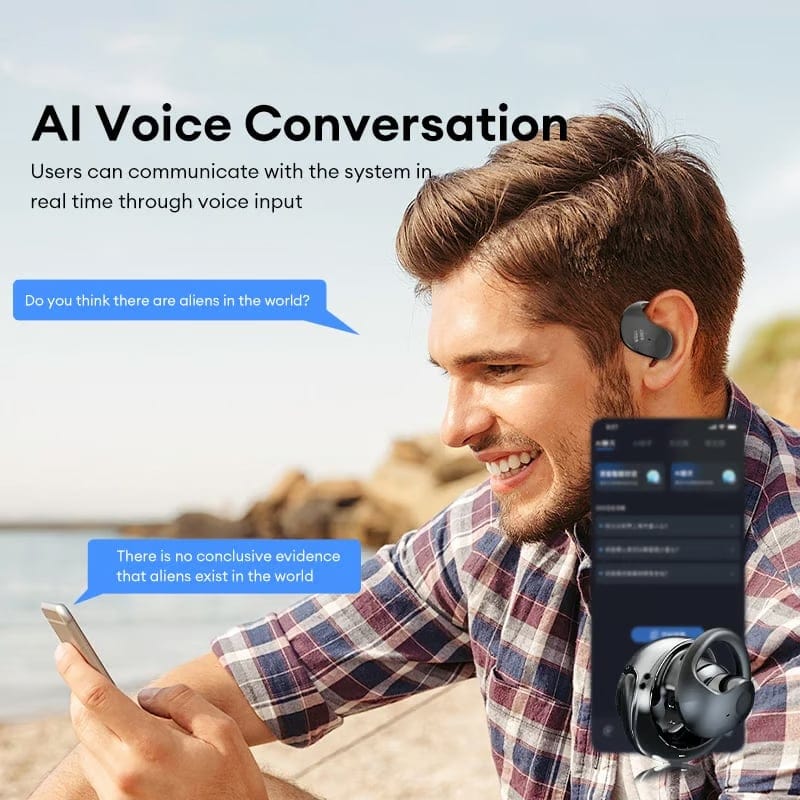 DAFEILA®🏆#1 Best Seller ⏰LAST DAY 💎AI Translation Wireless OWS Bluetooth5.4 Earphones (Fit iOS & Android)