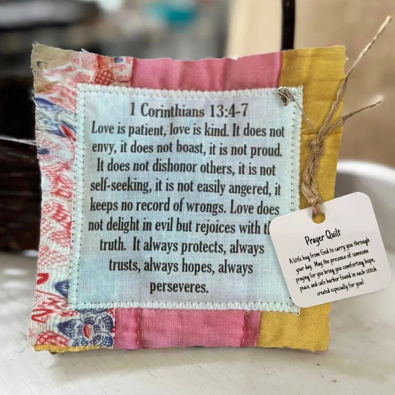 Cilifer®Best Encouraged And Blessed Gift-Prayer Quilt with cross inside