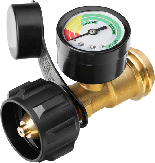 CZTICLE®Universal Propane Tank Gauge for 5-40 Pound LP Tanks | Gas Level Indicator for Grill. Heater. RV Camper. QCC1 Connection