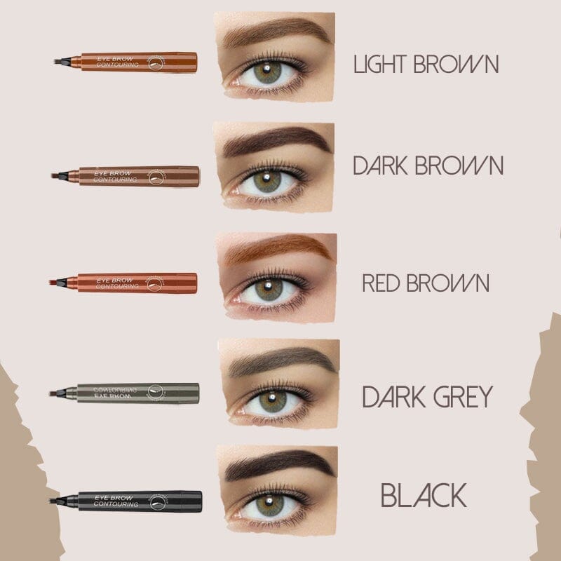 Four Tipped Precise Brow Pen