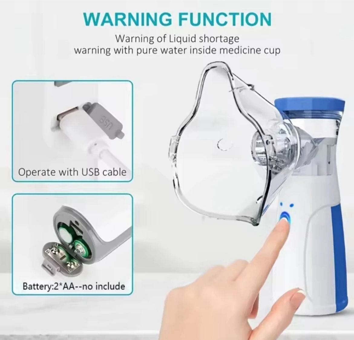 DAFEILA®Portable Mesh Nebulizer Chargeable. travel friendly
