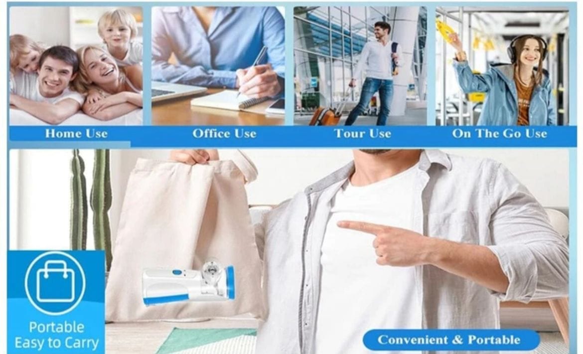 DAFEILA®Portable Mesh Nebulizer Chargeable. travel friendly