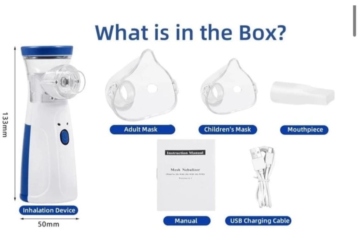DAFEILA®Portable Mesh Nebulizer Chargeable. travel friendly