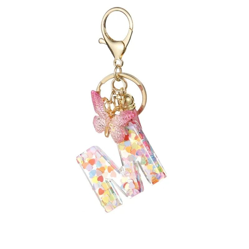 Cilifer®Butterfly Letter Keychain Tassel Design Vibrant Durable Lightweight Gift