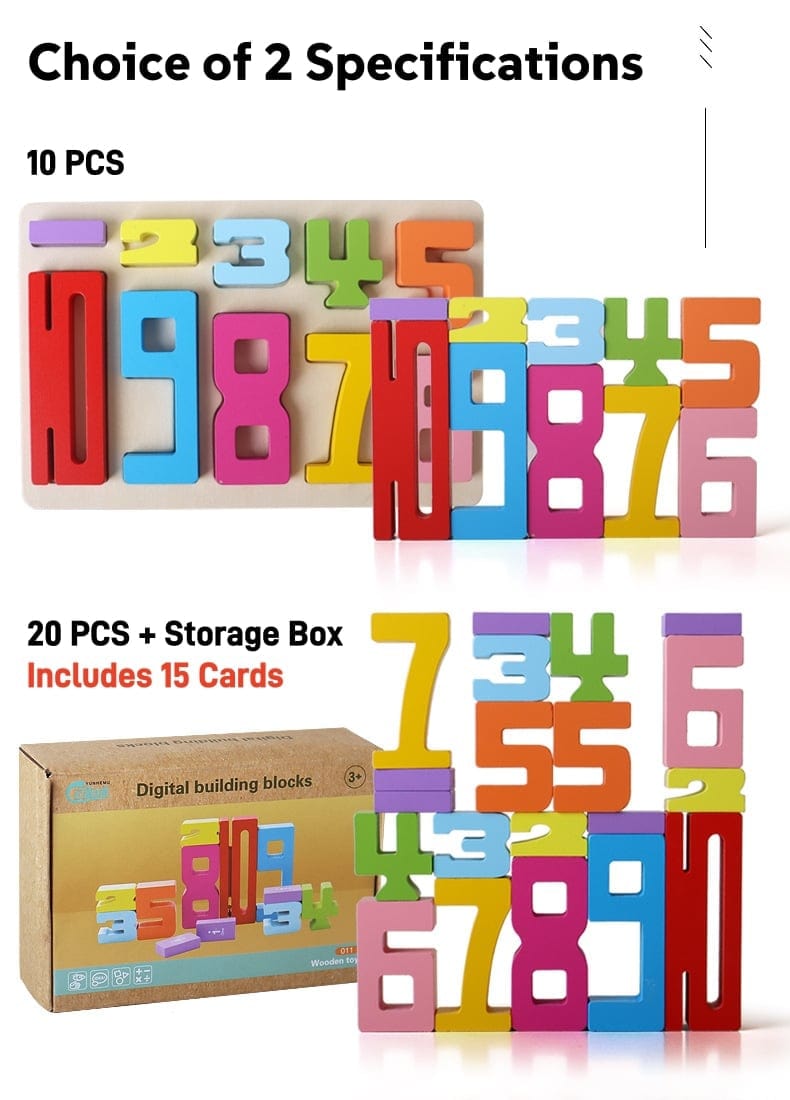 Cilifer®Wooden Number Building Block