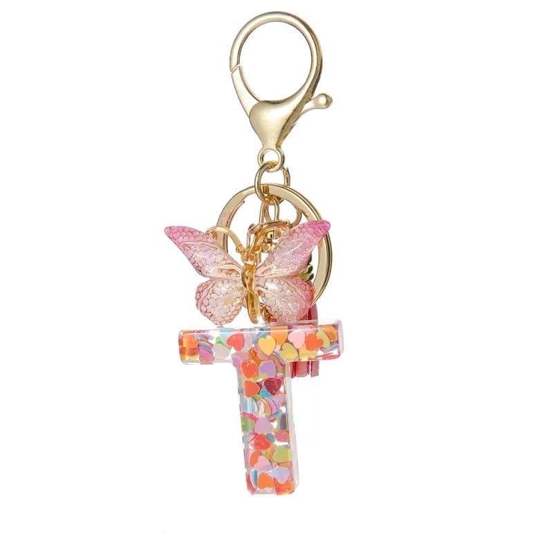 Cilifer®Butterfly Letter Keychain Tassel Design Vibrant Durable Lightweight Gift