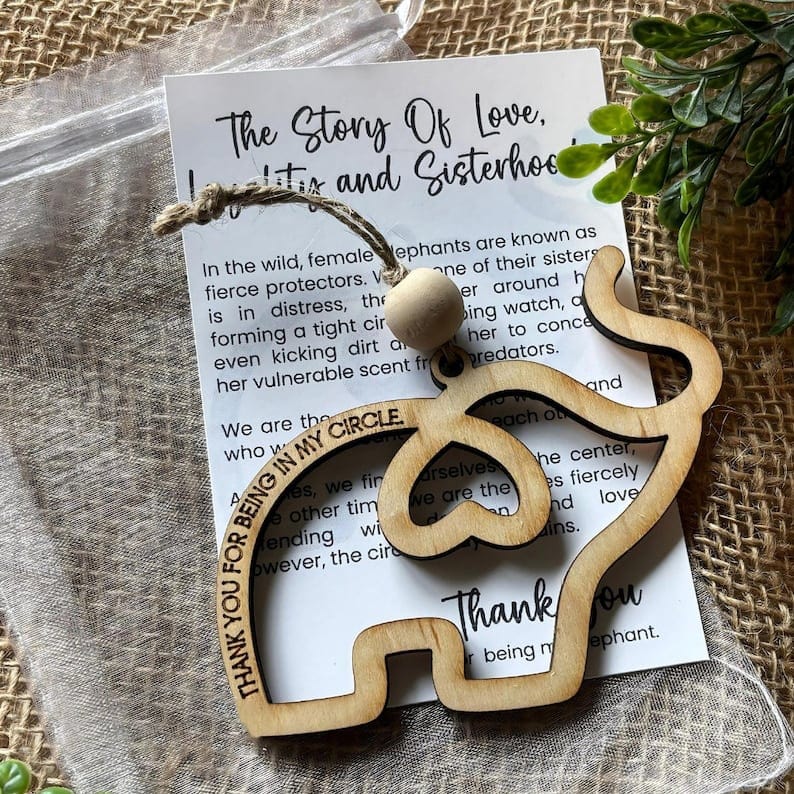 Cilifer®Friendship gift • sisterhood elephant