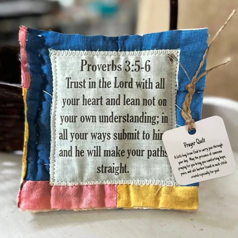 Cilifer®Best Encouraged And Blessed Gift-Prayer Quilt with cross inside
