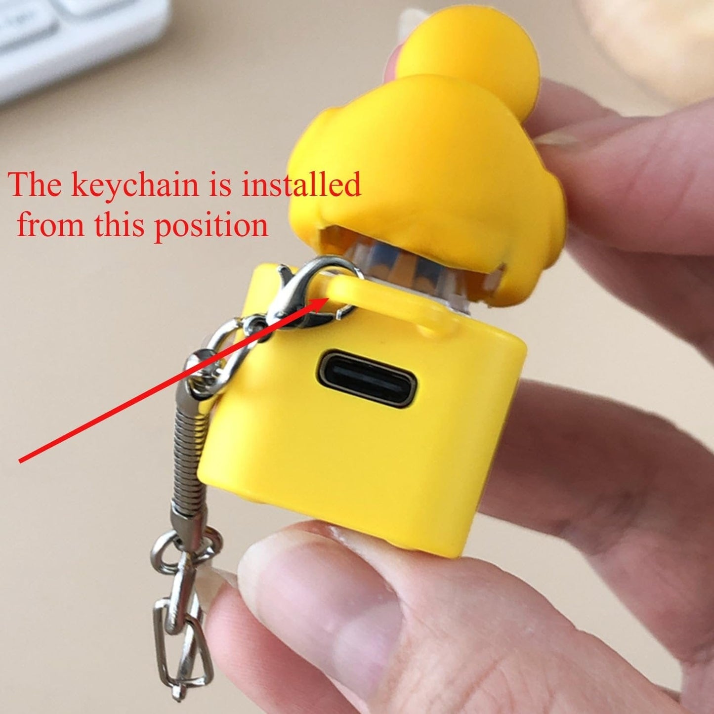 Cilifer®Frog Croaking Fidget Toy - Rechargeable Frog Croaking Keychain. Frog Croaking Stress Reliever with Colorful Lights. Fun & Portable Anxiety Relief Toy