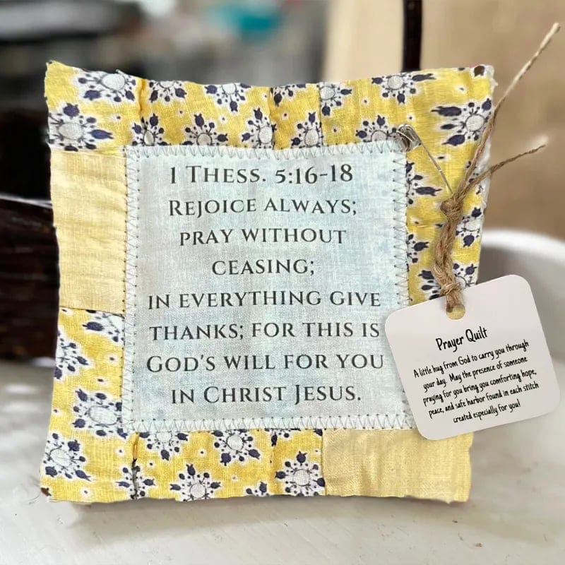 Cilifer®Best Encouraged And Blessed Gift-Prayer Quilt with cross inside
