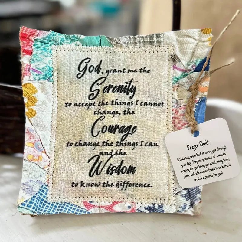 Cilifer®Best Encouraged And Blessed Gift-Prayer Quilt with cross inside