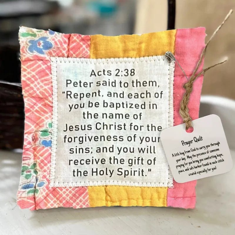 Cilifer®Best Encouraged And Blessed Gift-Prayer Quilt with cross inside