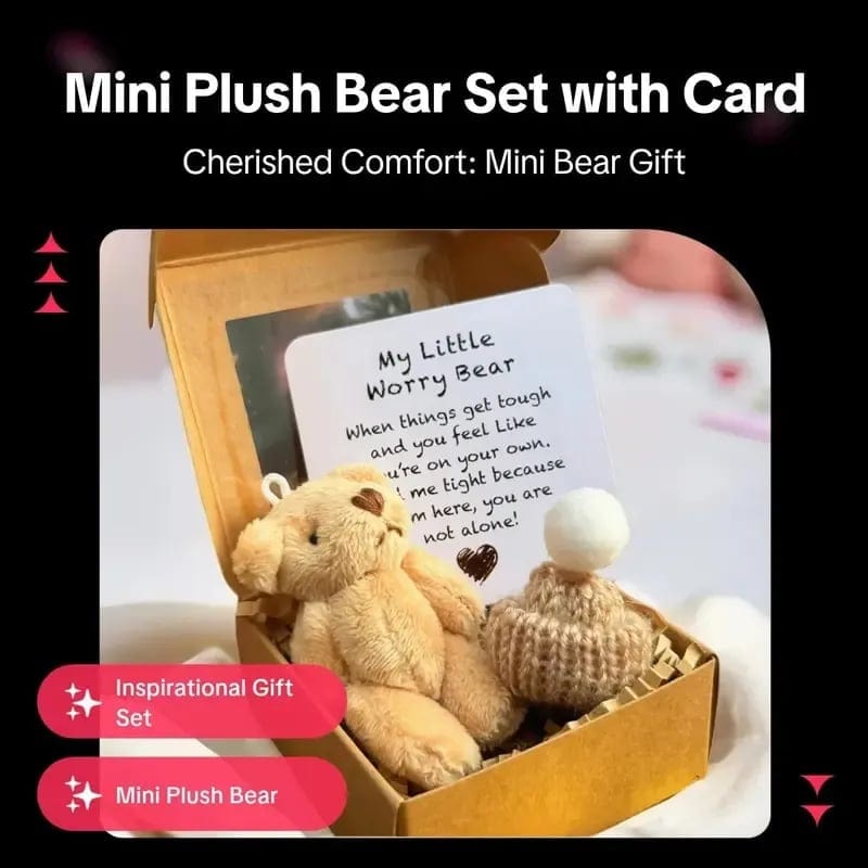 CZTICLE® 🎁Handmade Mini Plush Teddy Bear in Box