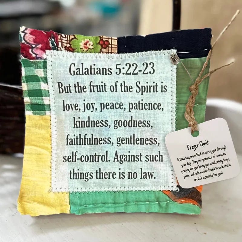 Cilifer®Best Encouraged And Blessed Gift-Prayer Quilt with cross inside