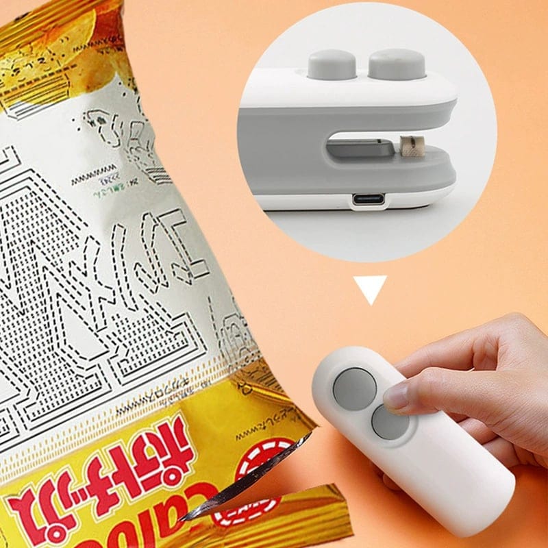 Cilifer®Mini Sealer Small Household Hand Pressure Sealer Portable Snack Plastic Bag Heat Sealing Machine
