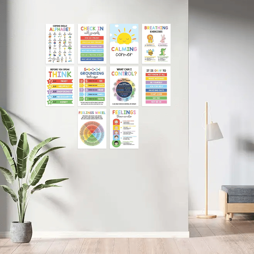 Cilifer®12 Pcs Calming Corner Posters