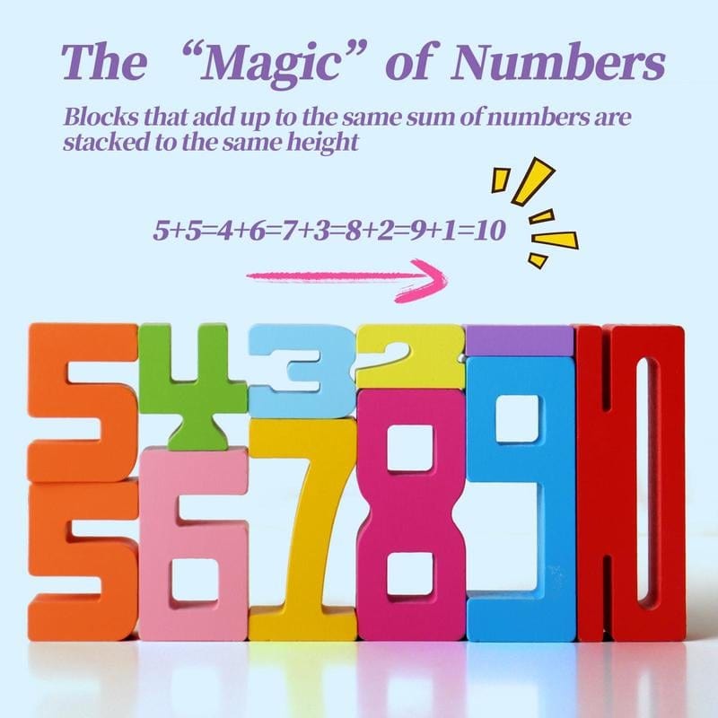Cilifer®Wooden Number Building Block