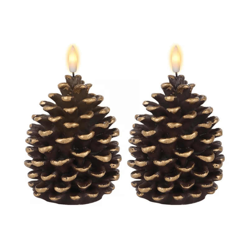 Cilifer®Flameless Pinecone Candles Battery Operated