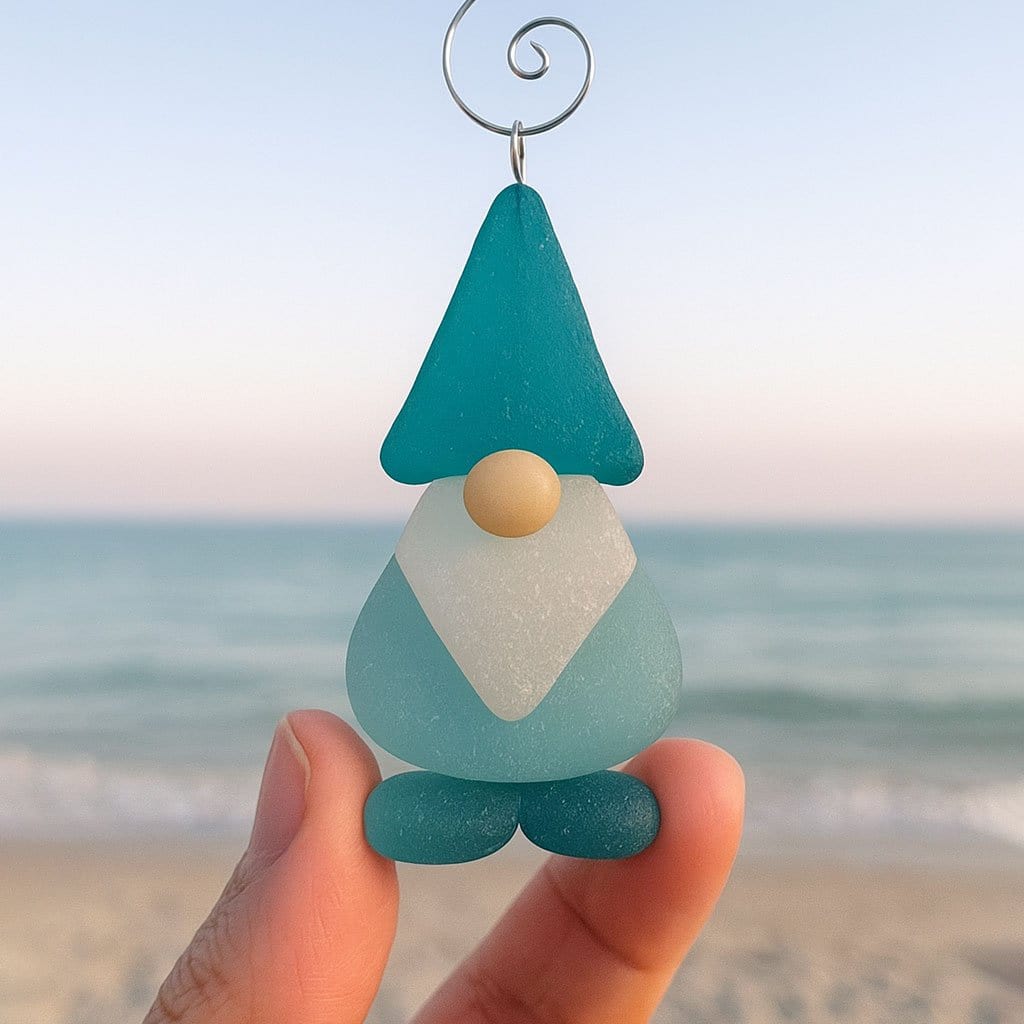 Cilifer®Crafted by Hand & Shaped by Nature-🌊Coastal Christmas Sea Glass Ornaments
