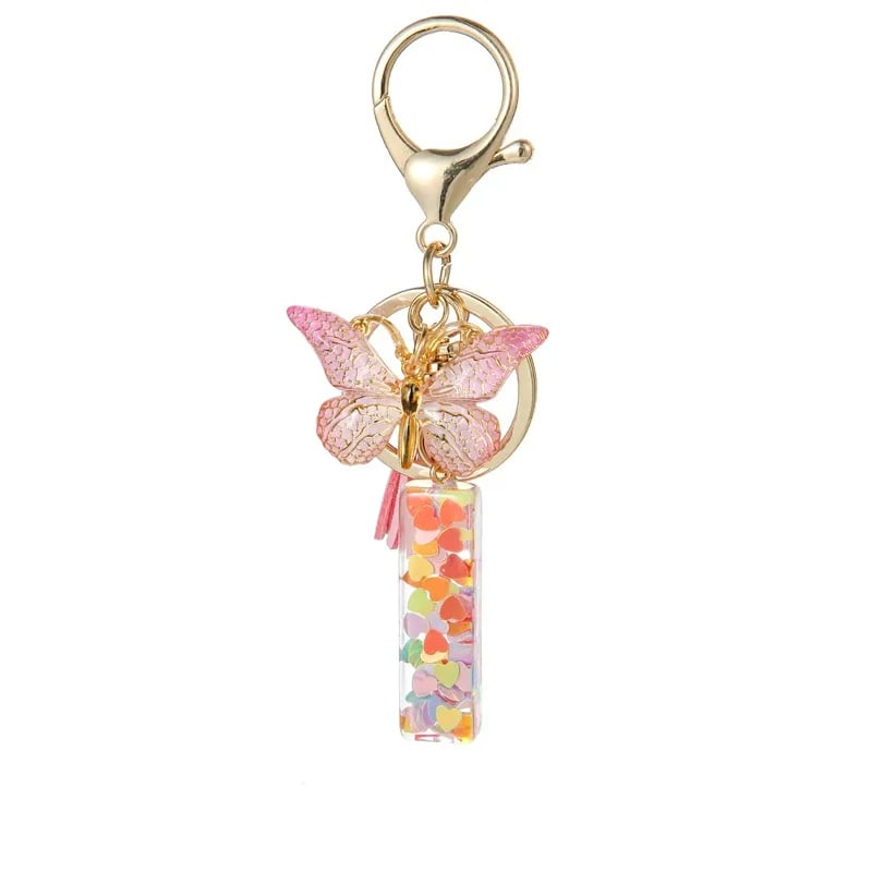 Cilifer®Butterfly Letter Keychain Tassel Design Vibrant Durable Lightweight Gift
